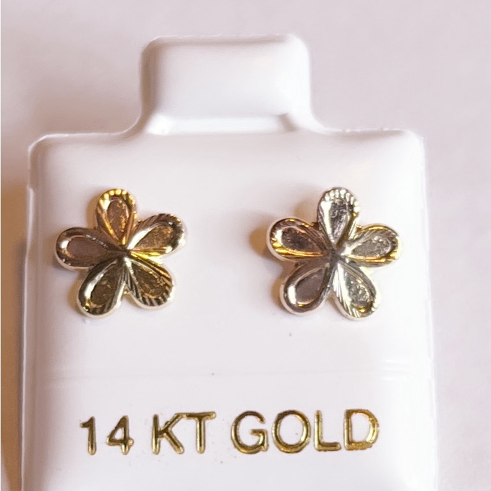 Baby earrings 14 kt gold solid # 59